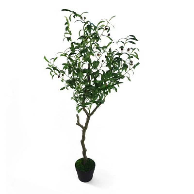 Image of Leaf Design 120cm Natural Artificial Olive Tree