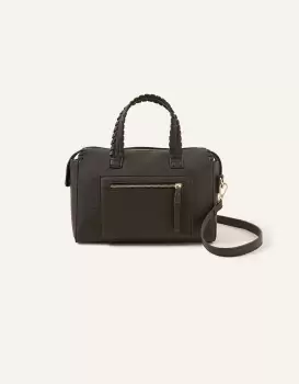 Image of Accessorize Womens Front Pocket Handheld Bag Black