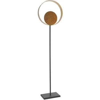 Image of Merano Messina Floor Lamp Gold Patina Finish & Dark Bronze Paint