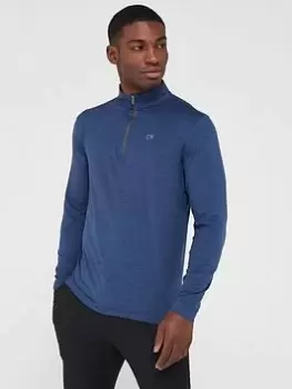 Image of Calvin Klein Golf Newport Half Zip Top - Blue Size M, Men