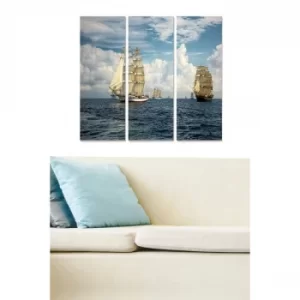 Image of MDF275171648 Multicolor Decorative MDF Painting (3 Pieces)