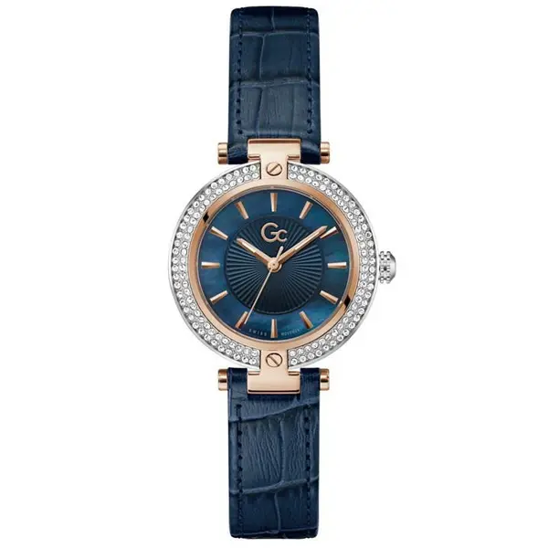 Image of Gc Ladies Gc Vogue Swiss Mvt Watch One Size Two-Tone Rose and Blue 41460390000