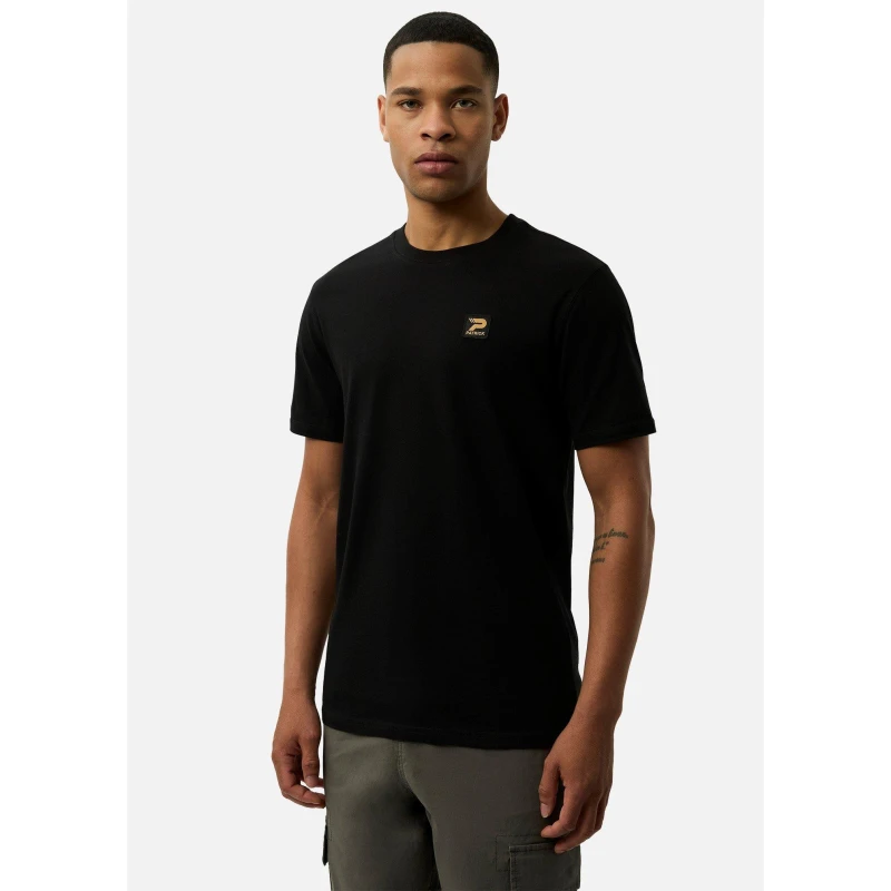 Image of Patrick Mens Campbell Regular Fit T-Shirt Black male Medium