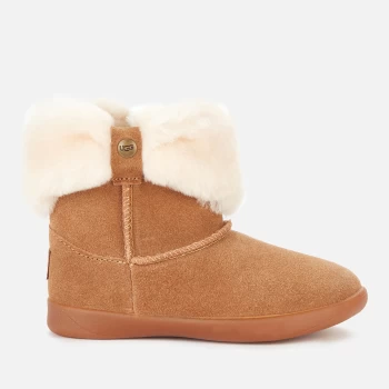 Image of UGG Toddlers Ramona Fluff Top Sheepskin Boots - Chestnut - UK 7 Toddler