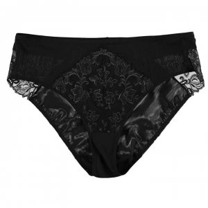 Image of Florale Iris Tai Briefs - Black