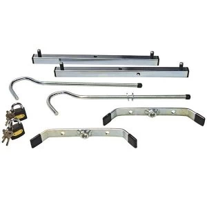 Image of Zarges Roof Rack Clamps C/W 2 Padlocks - 1 Pair