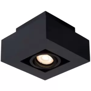 Image of Lucide XIRAX - Ceiling Spotlight - LED Dim to warm - GU10 - 1x5W 2200K/3000K - Black