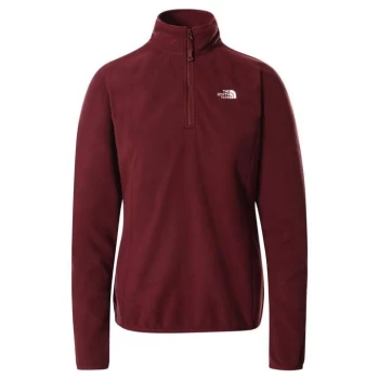 Image of The North Face TNF 100 Glacier quarter Zip - Regal Red