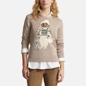Image of Polo Ralph Lauren Polo Bear Cotton-Blend Jumper - XL