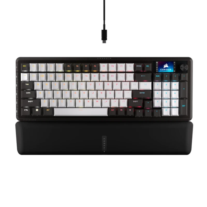 Image of Corsair CH-91E921E-UK keyboard Gaming USB QWERTY UK English Black, White CH-91E921E-UK