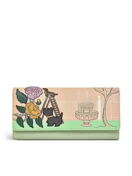 Image of Radley Life Is Rosy Leather Large Flapover Matinee - Peach