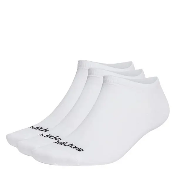 Image of adidas Low Cut 3 Pack No Show Socks Trainer Socks 8.5 - 10 White 41110530060