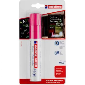 Image of edding Chalk Marker 4090 Chisel Neon Pink