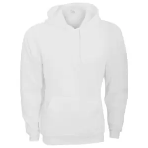 Image of Bella + Canvas Unisex Pullover Polycotton Fleece Hooded Sweatshirt / Hoodie (M) (White)