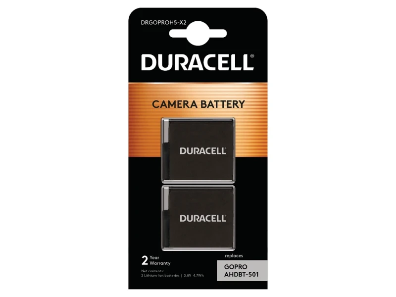 Image of Duracell DRGOPROH5-X2 camera/camcorder battery 1250 mAh