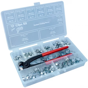 Image of O Clip Kit M/S with Closing Pincer - Pack of 175 OKP175MS JUBILEE