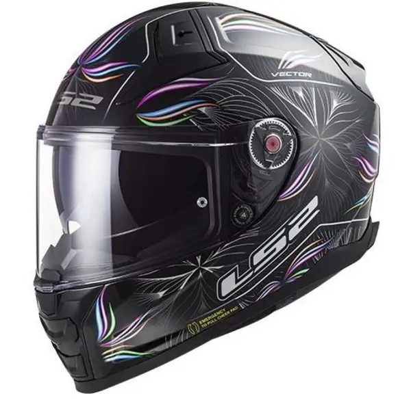 Image of LS2 Ff811 Vector II Tropical Black White Full Face Helmet Size M