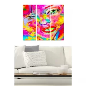 Image of MDF328638638 Multicolor Decorative MDF Painting (3 Pieces)