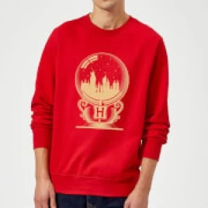 Image of Harry Potter Hogwarts Snowglobe Sweatshirt - Red - M