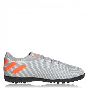 Image of adidas Nemeziz 19.4 Childrens Astro Turf Trainers - Grey/Orange