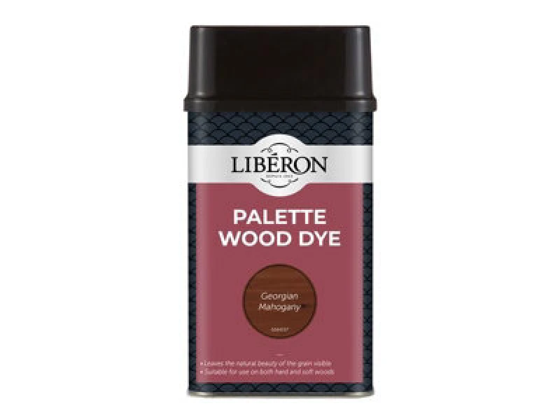 Image of Liberon 126742 Palette Wood Dye Georgian Mahogany 500Ml Libwdpgm500N