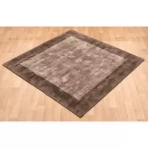 Image of Blade Border Chocolate Mocha 160cm x 230cm Rectangle - Brown