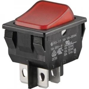 Image of SCI Toggle switch R13 117B 01 250 V AC 10 A 1 x OffOn latch