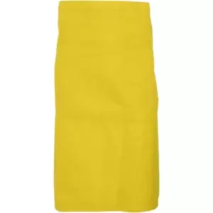 Image of Dennys Adults Unisex Catering Waist Apron With Pocket (One Size) (Sunflower) - Sunflower
