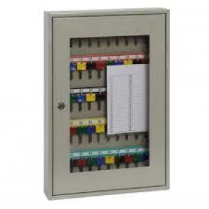 Image of Phoenix Clear View Key Cabinet KC0403K 50 Hook with Key Lock