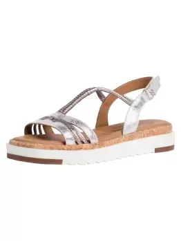 Image of Tamaris Strap Sandals beige champagne met. 7.5