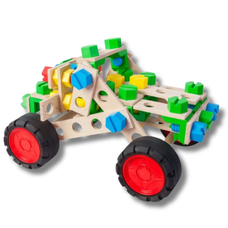 Image of Alexander Off Road Vehicle 3 X 1 Wooden Construction Set Multi