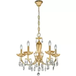 Image of 14kolarz - Classic candlestick VICTORIA 2 24K Gold 5 bulbs