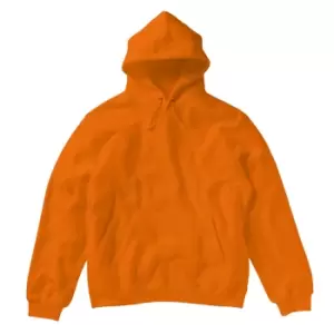 Image of SG Ladies/Womens Plain Hooded Sweatshirt Top / Hoodie (S) (Orange)
