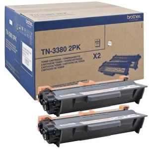 Image of Brother TN3380 Black Laser Toner Ink Cartridge