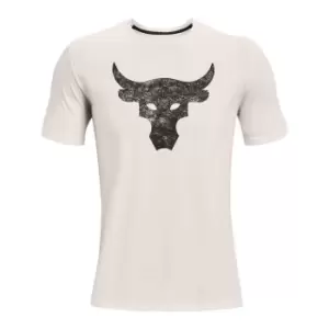 Image of Under Armour Project Rock Brahma Bull T Shirt - White