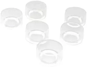 Image of Monsoon Hardline Acrylic Lock Collars for 3/8 x 1/2 (13mm) Tube - 6 Pack