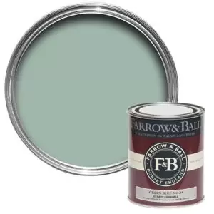 Image of Farrow & Ball Estate Green Blue No. 84 Eggshell Paint, 750Ml