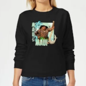 Image of Moana Maui Womens Sweatshirt - Black - M
