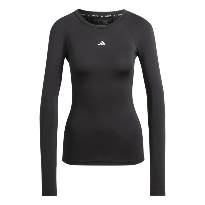 Image of Womens long sleeve T-Shirt adidas Techfit Noir Female XL