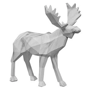 Image of Marble Effect Figurine - Moose