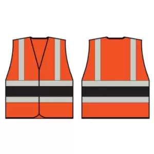 Image of Orange Wceng Vest with Black Band - Size 5XL