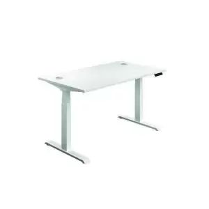 Image of First SitStand Desk 1200x800x630-1290mm WhiteWhite KF820710 KF820710