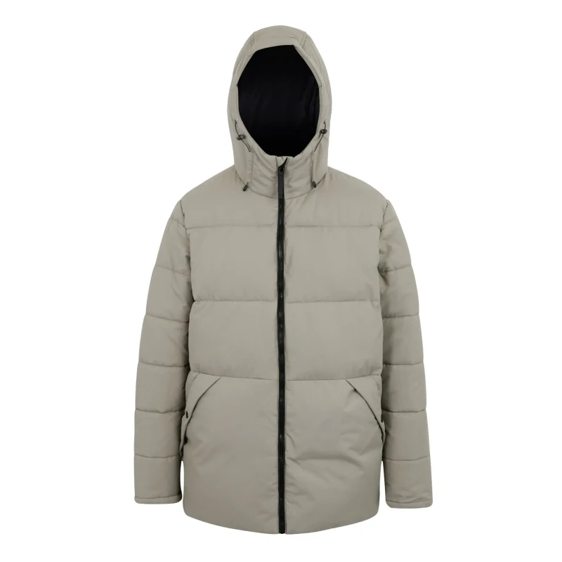 Image of Regatta Regatta Men Marshgrave Insulating Hooded Baffled Jacket in Light Grey Size: 2X-large Light Grey XXL Male 5063516102045