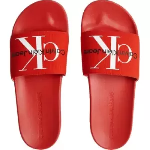 Image of Calvin Klein Jeans Calvin Klein Jeans Monogram Slide - Red