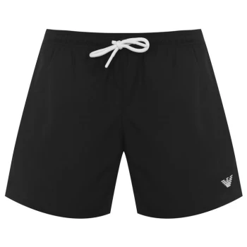 Image of EMPORIO ARMANI Essential Swim Shorts - Black