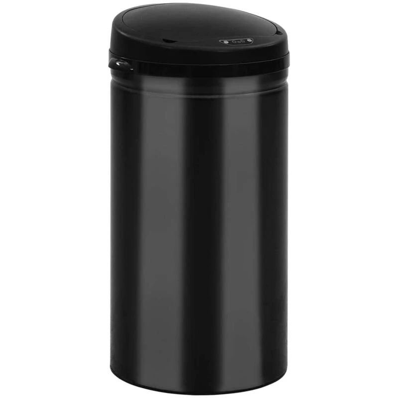 Image of VIDAXL Automatic Sensor Dustbin 50 L Carbon Steel Black vidaXL 8720286044070