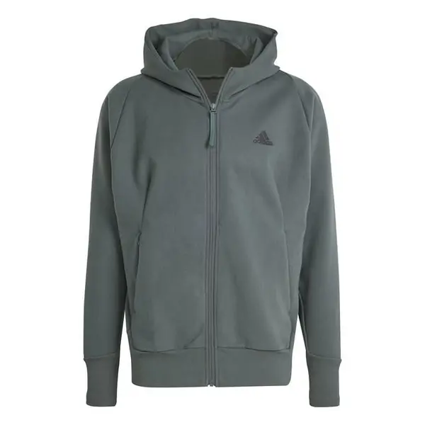 Image of adidas Full-Zip Hooded Track Top - Blue XS