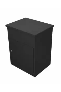 Image of Black Parcel Post Box