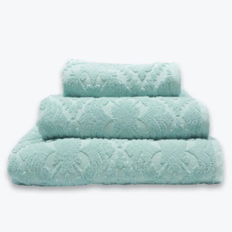 Image of Allure Bath Fashions Country House Jacquard Bath Sheet - Duckegg