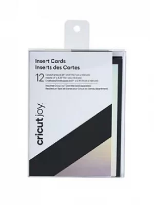 Image of Cricut Joy Insert Cards 12 Pack, Black/Holo